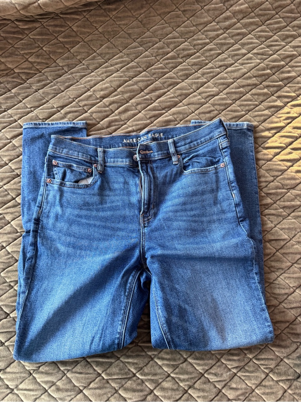 American Eagle Outfitters Straight Leg Blue Jeans